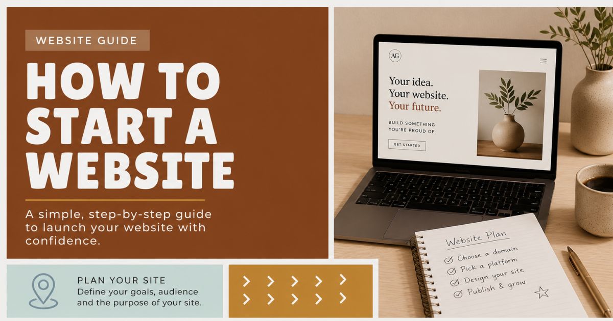 how to start a website in 2026